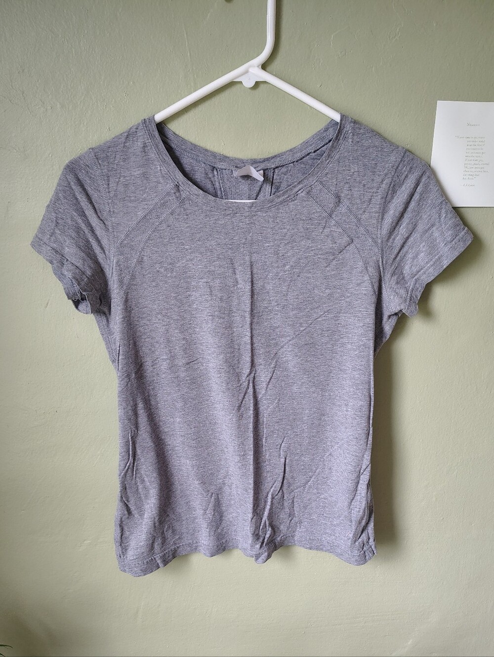 ☀️5/$25☀️ Danskin Women's Medium Gray Short Sleeve Activewear Top